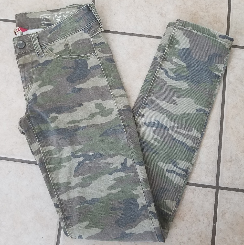 Design Lab Camo Soho Super Skinny Jeans